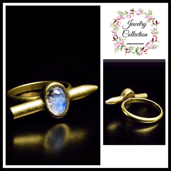 THE2BANDITS OMBRÉ STONE BULLET SETTING RING A3C - Picture 4 of 8